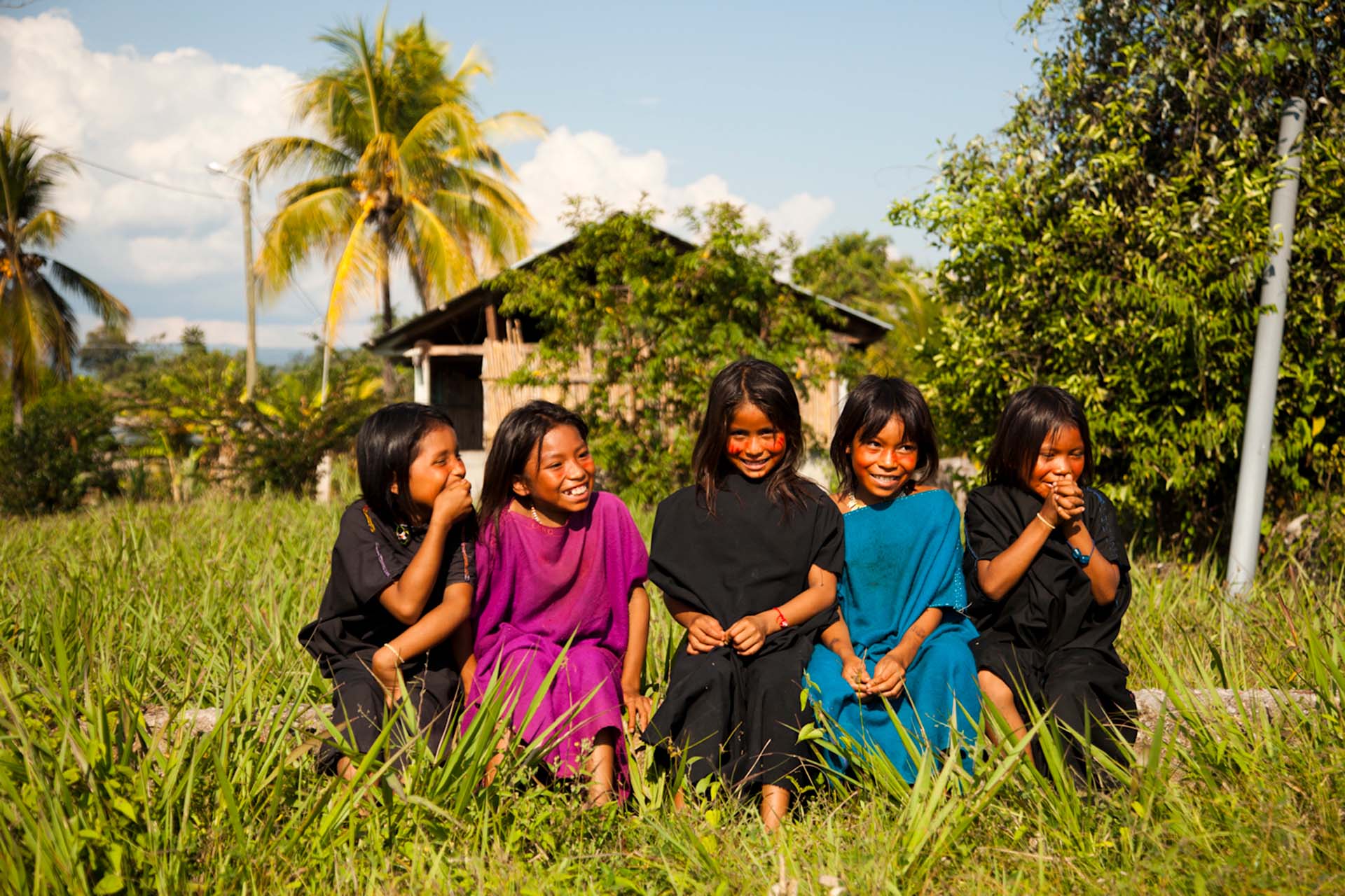 Image of rainforest village that Brother supports during regular Cool Earth charity work