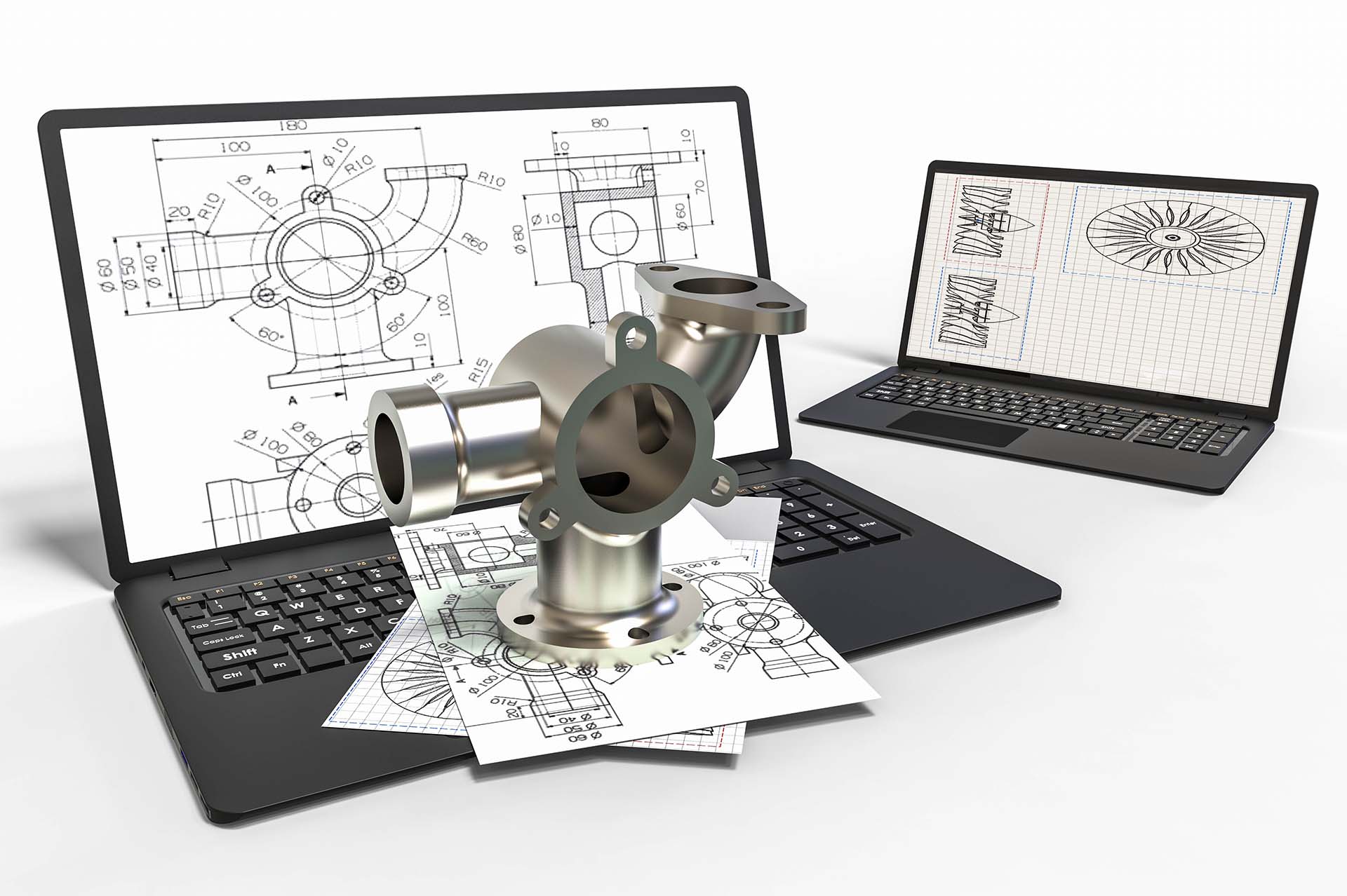 Image of laptops completing measurement checks