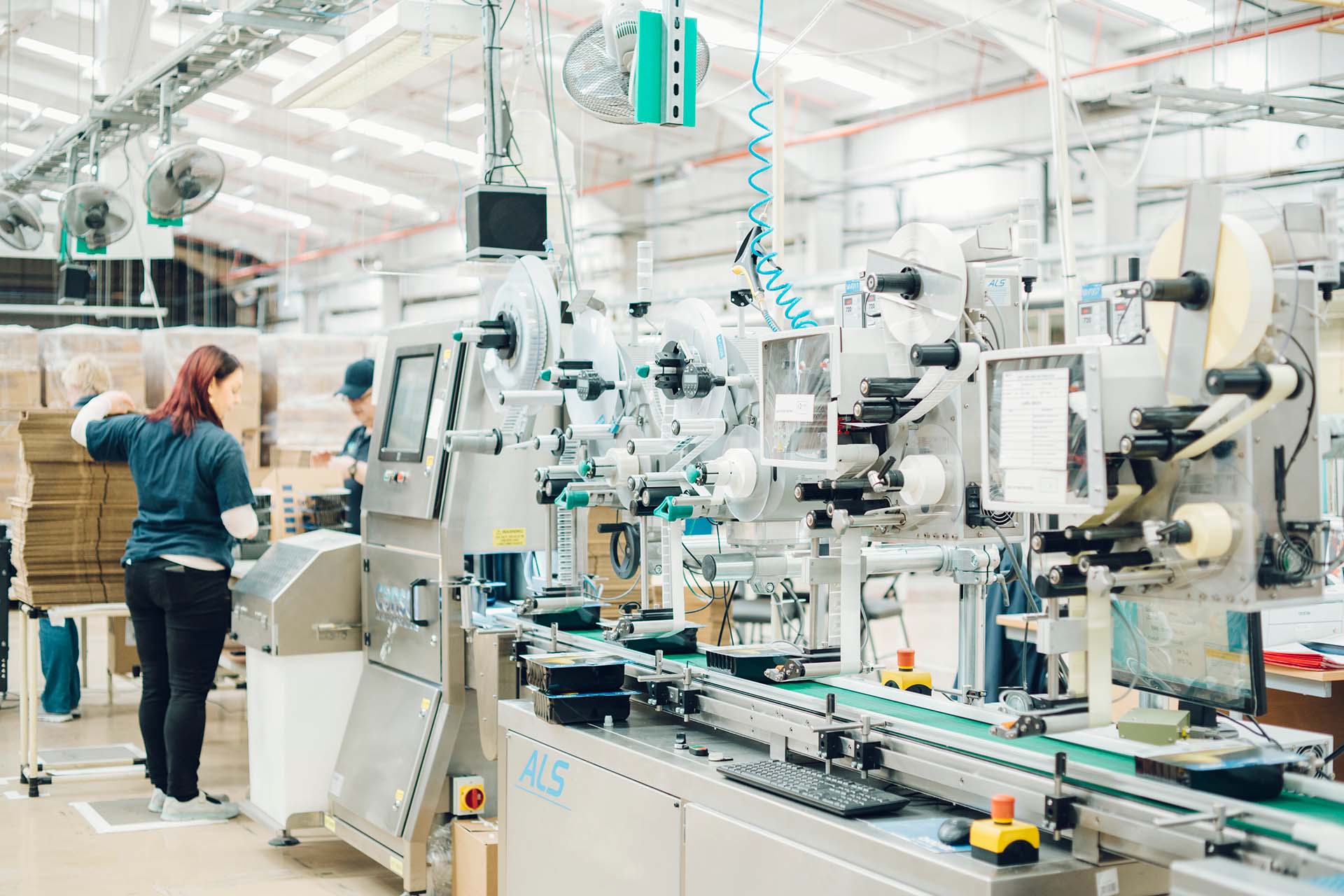 Image of our robotic automation equipment that is used to improve our production process