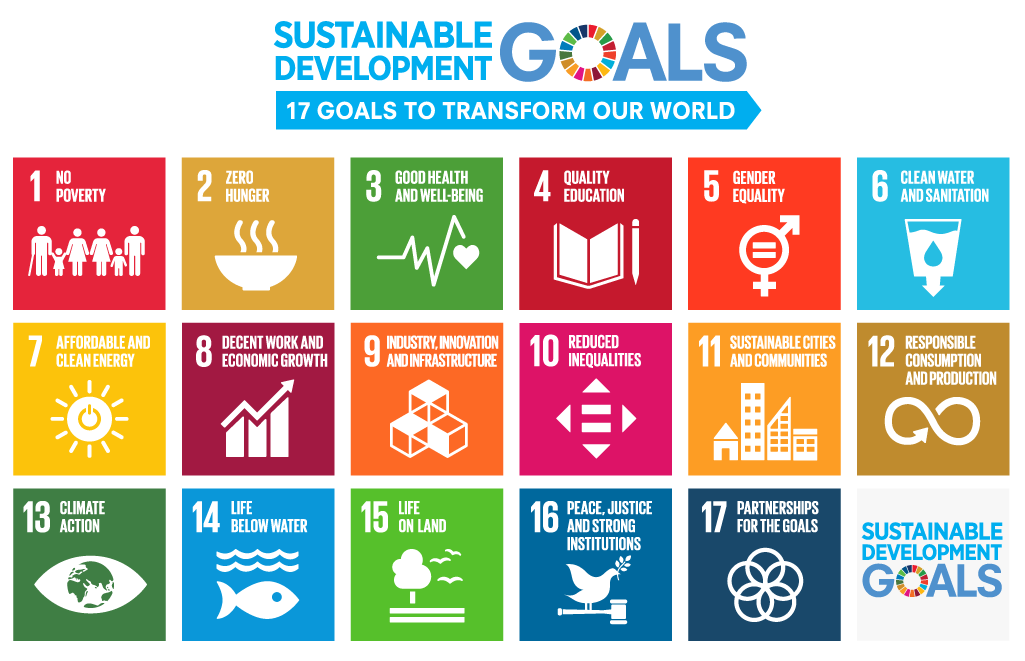 Image of the 17 sustainable development goals that Brother Industries UK support